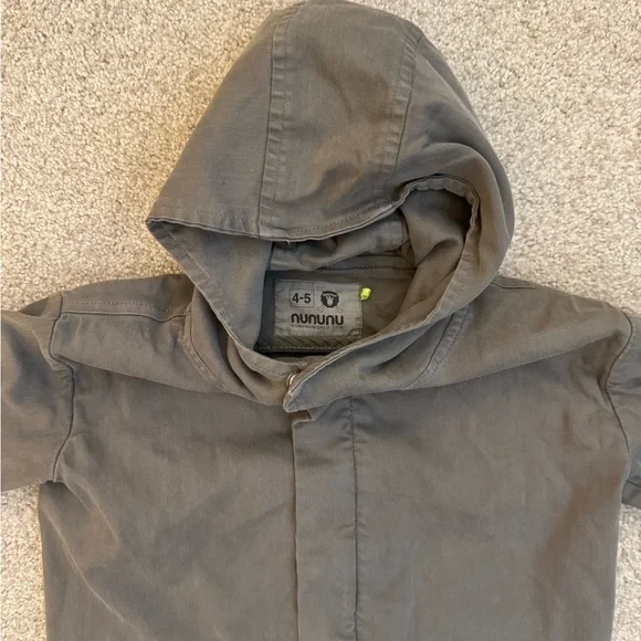 NUNUNU Kids size 4-5 Military Green Jacket - Picture 4 of 4